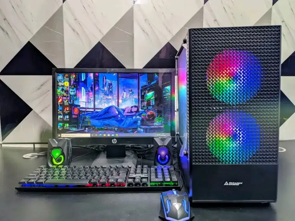 Pc gaming editing i5 3470/Ram 8Gb/Ssd 256Gb fullset tinggal pakai