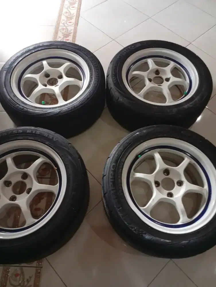 Velg 15 advan rg1 pcd 4x100 HANYA VELG SAJA