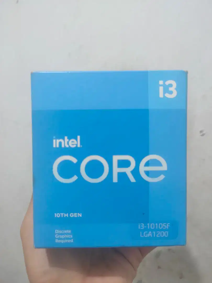 CPU Intel Core i3 10105F 3,7 GHZ 6mb Cache 4 core 8 threads