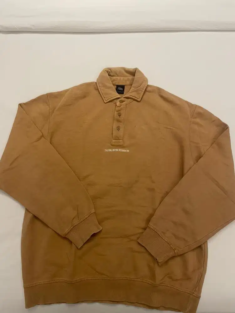 Zara Collar Button Oversized Sweater