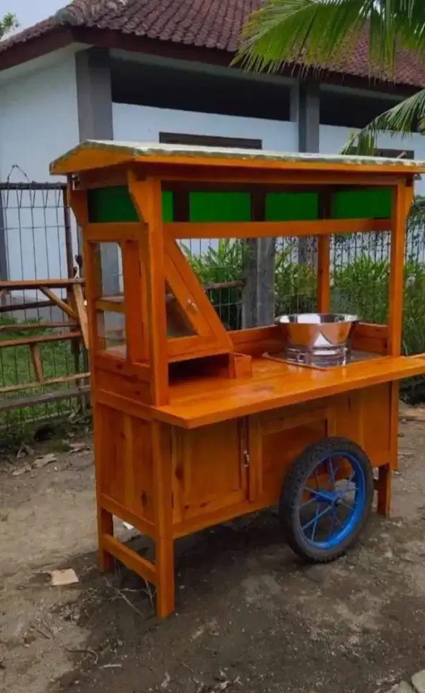 PUSAT PERAJIN GEROBAK KAYU MURAH BERKUALITAS