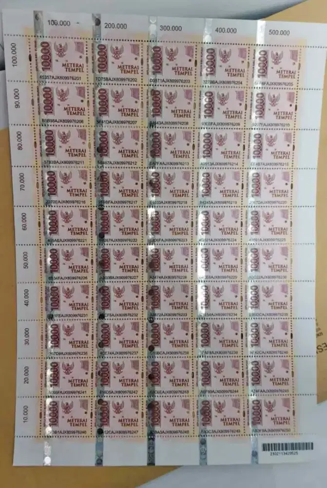 Materai 10000 Asli Kantor Pos
