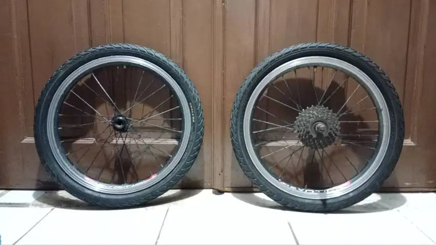 Wheelset Veleg Sepeda Ukuran 18 Ban 18X1.75