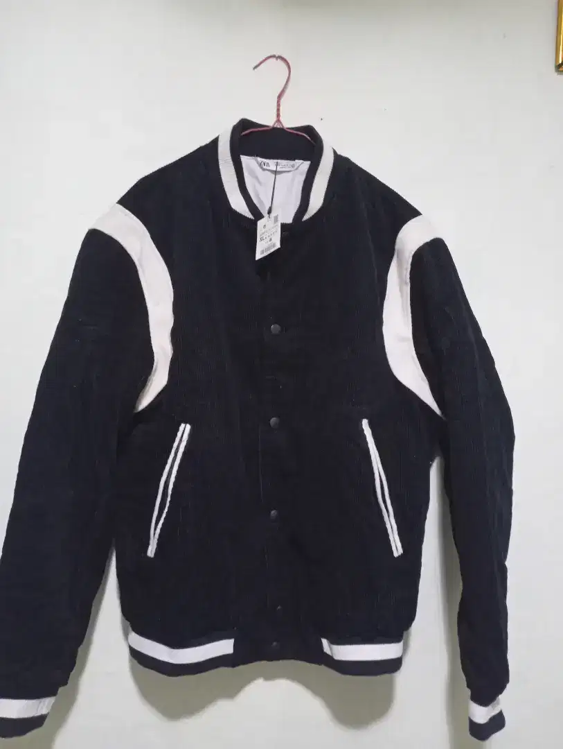 Jaket zara bahan corduroy