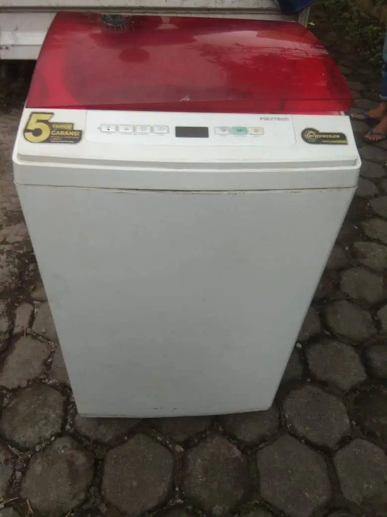 mesin cuci 1 tabung top loading polytron murah