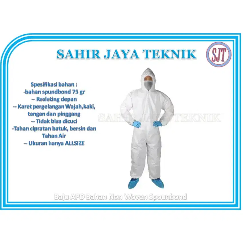 Baju APD 1 set  dengan resleting
