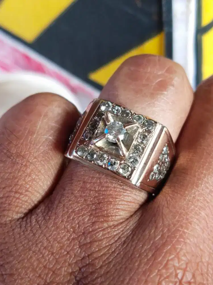 Berlian ring perak swasa