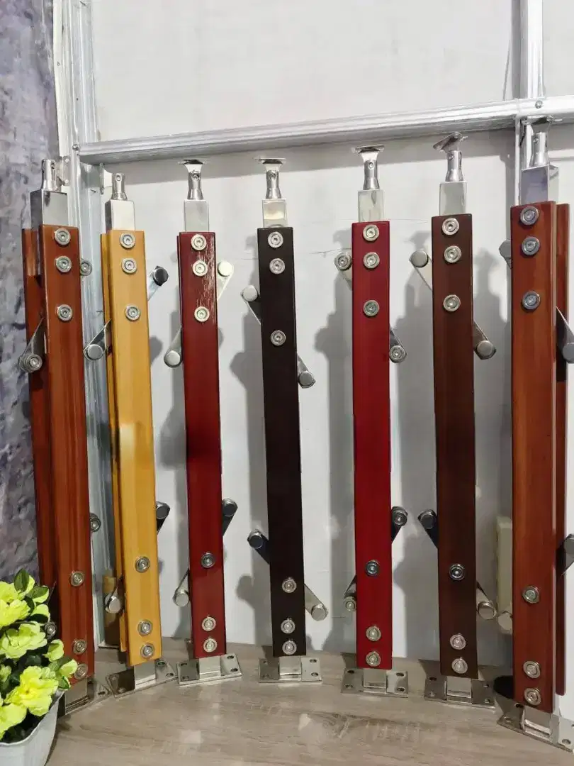 Tiang reling tangga tiang railing stainless hand railing pvc