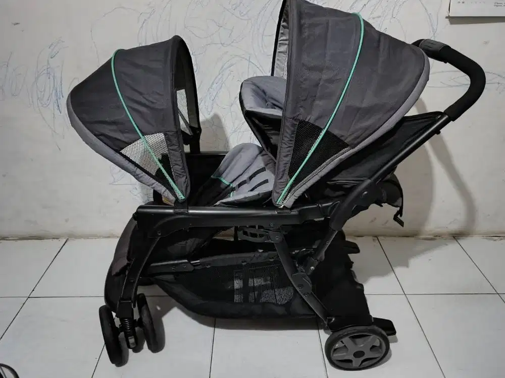 Stroller Graco Twin Ready2Grow Kereta Dorong Bayi Kembar