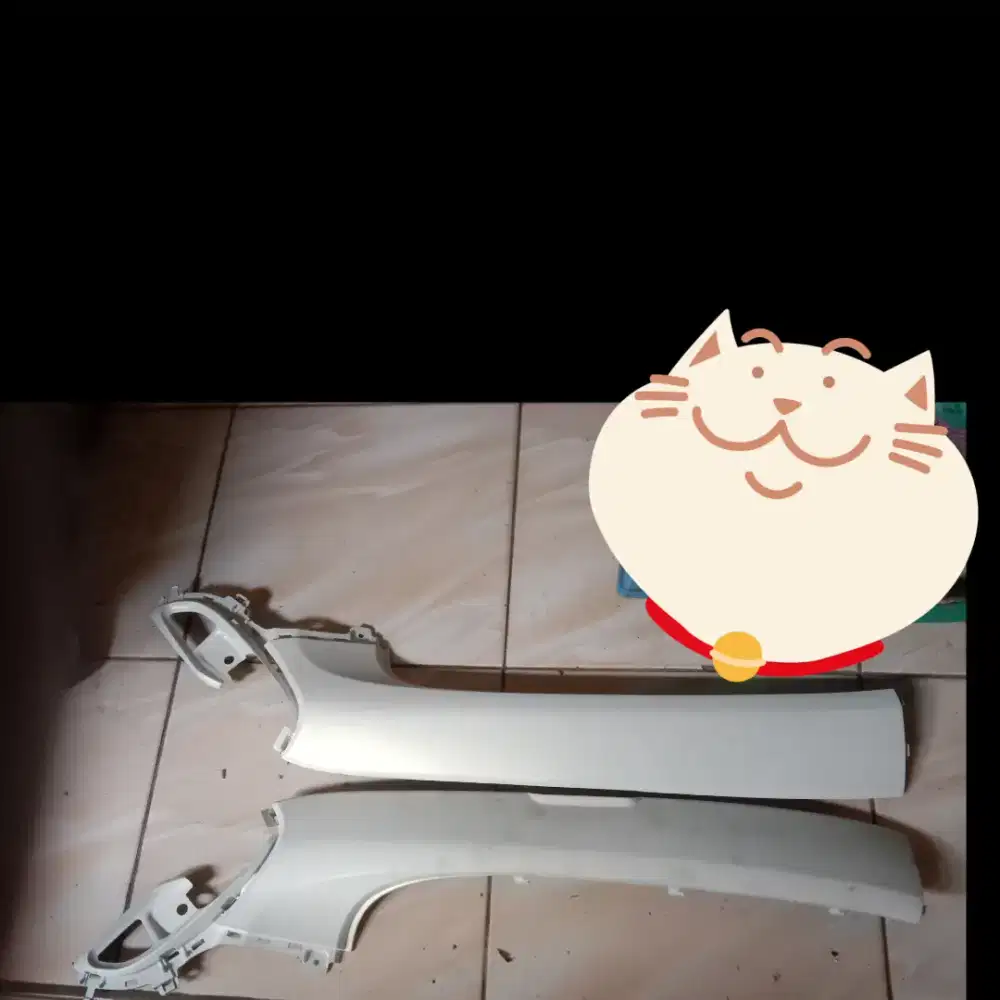 Cover bawah kiri kanan Honda Scoopy tahun 2021 K2F putih original AHM.