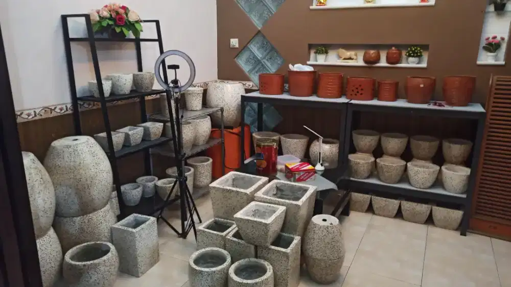 Pot dan bak mandi teraso