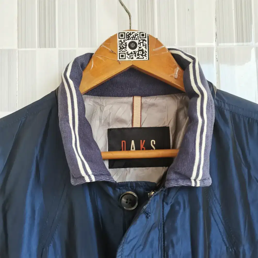 670. JAKET PARKA CASUAL DAKS ENGLAND WARNA NAVY SIZE L PRELOVED