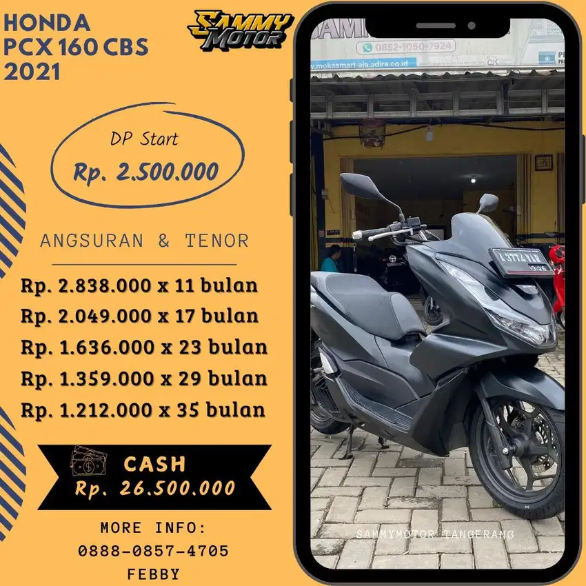 PCX 160 CBS 2021 KM LOW