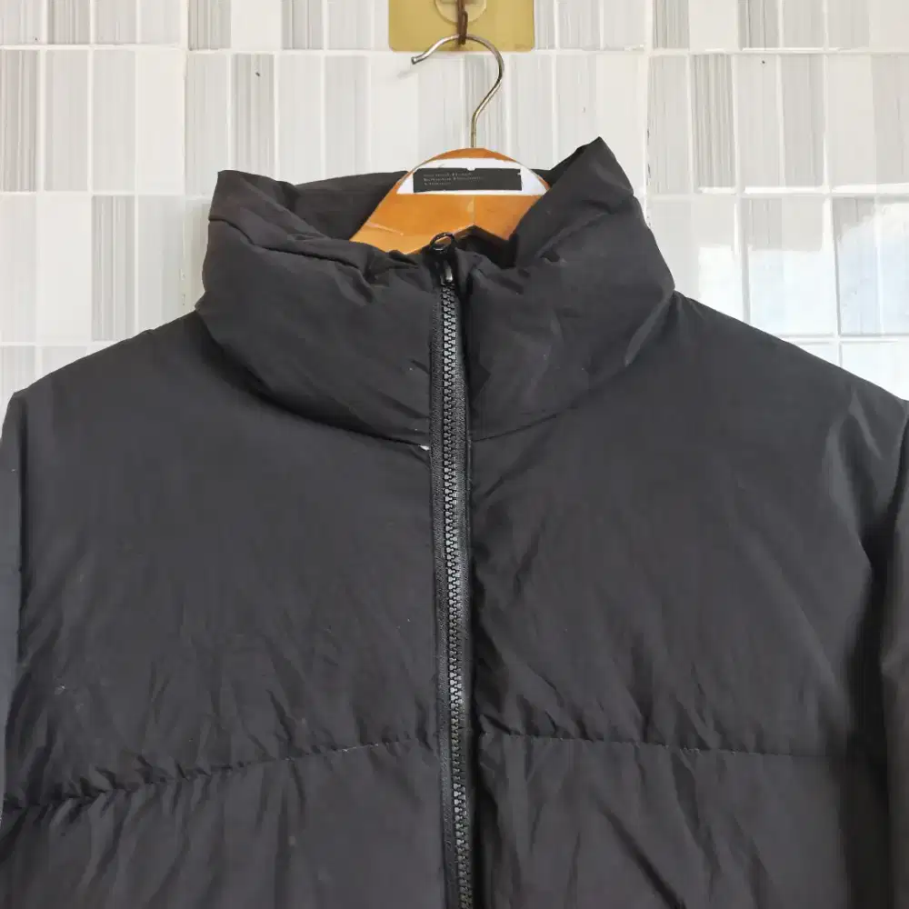 643. JAKET BULANG ZIIP LENGAN PANJANG HITAM LAFUDGE SIZE XXL  PRELOVED