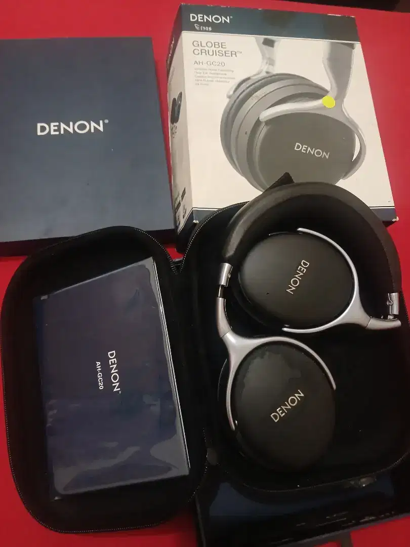 HEADPHONE PRELOVED ORIGINAL DENON NOISE CANCELLING COMPLETE