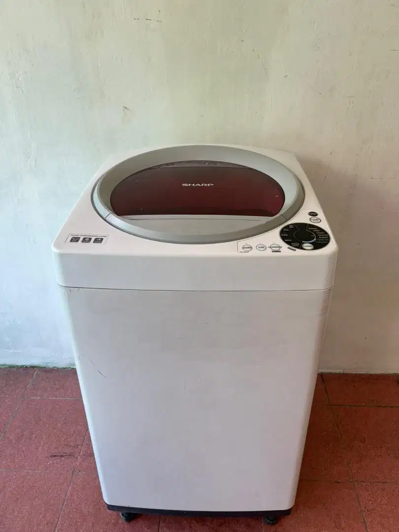 Mesin cuci 1 tabung sharp top loading 9kg ES-M905P