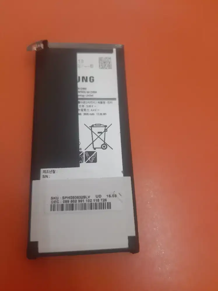 Baterai samsung S6 EDGE GOLD