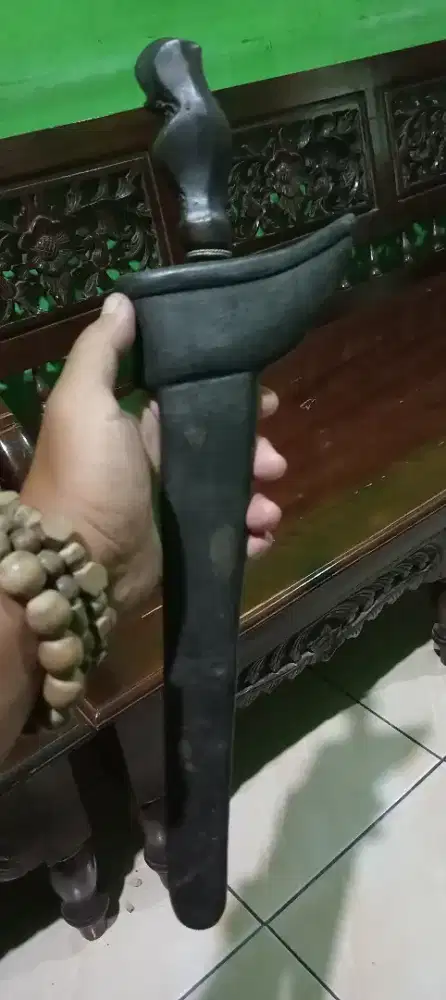 Keris Luk 9 Buto ijo pamor singkir sepuh