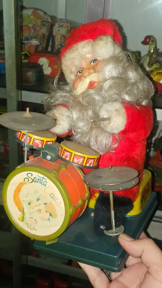 Santa claus main drum jadulan 30cm