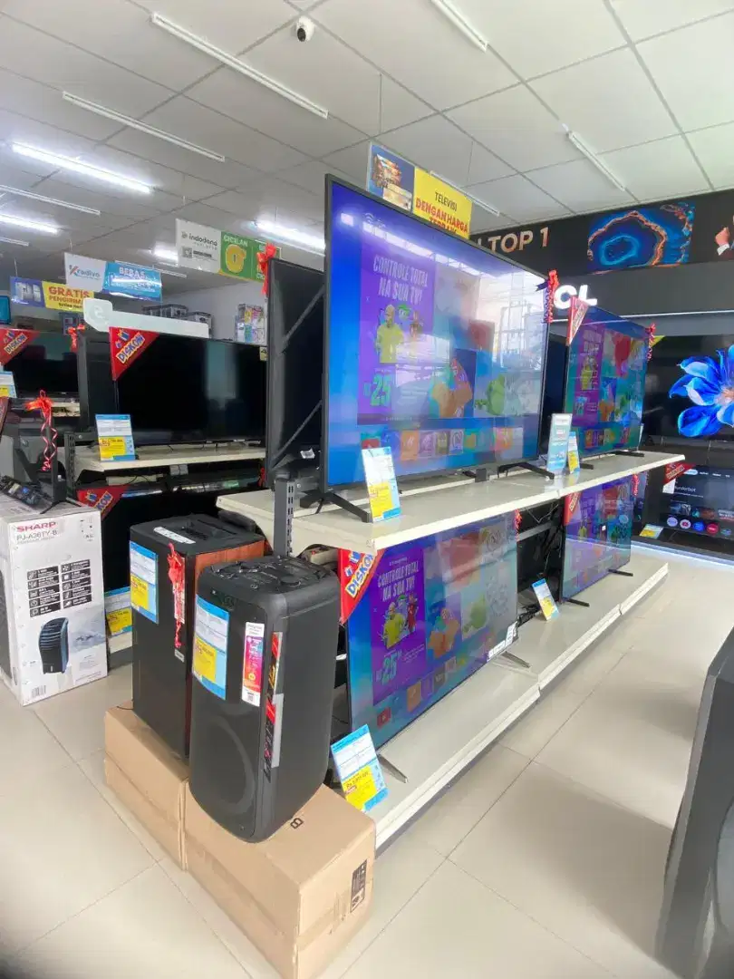 TV • SMART ANDROID GOOGLE CICILAN 0% DP CUKUP KTP