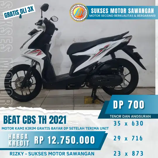 BAYAR DP SETELAH TERIMA UNIT BEAT CBS TH 2021 SYARAT KTP DAN KK