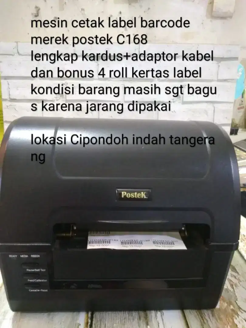 Mesin cetak label barcode