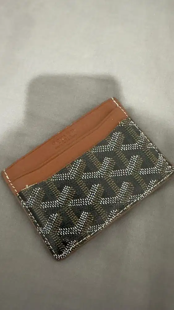 Goyard Saint Sulpice Card Holder Black Tan