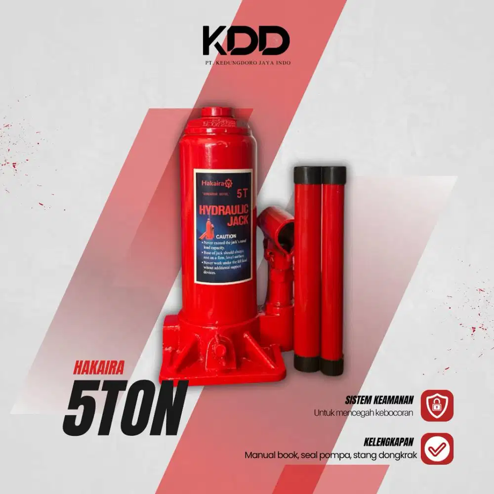 Dongkrak Hydraulic Botol 5 Ton merah