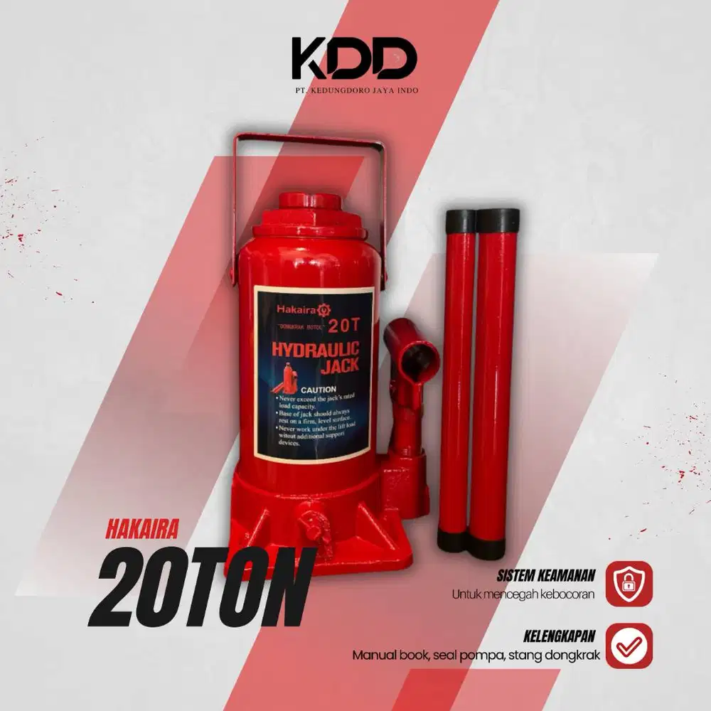 Dongkrak Hydraulic Botol 20 Ton merah