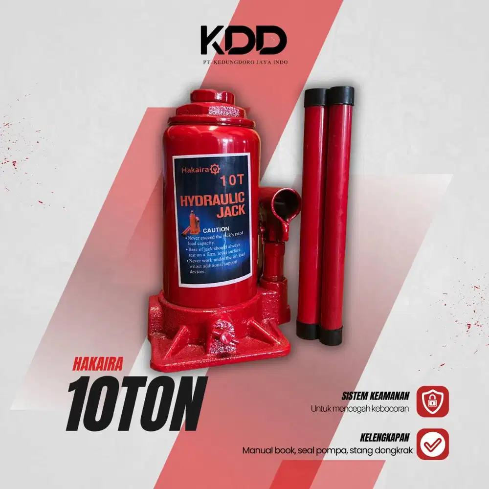 Dongkrak Botol 10 Ton Merah