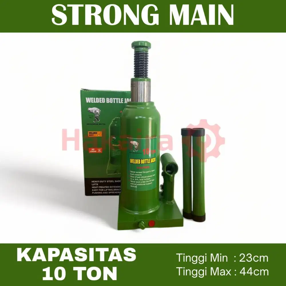 Dongkrak welding bottle jack 10 Ton Hijau