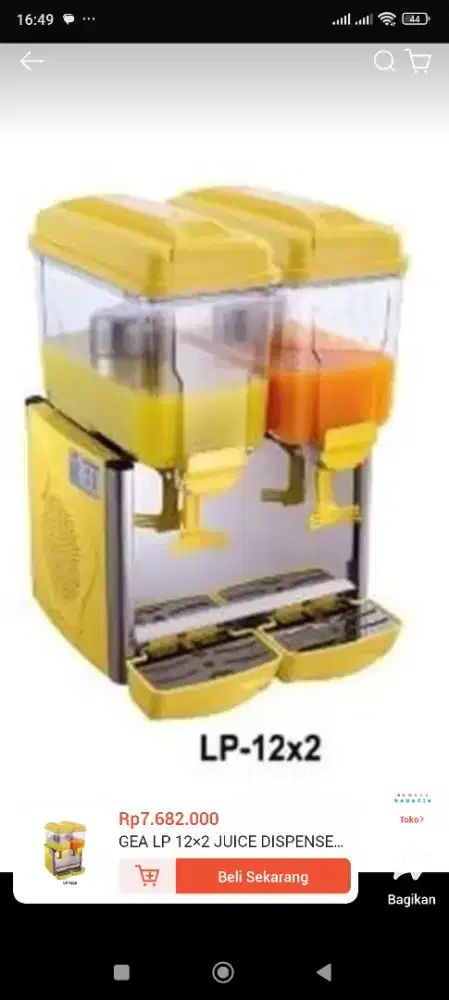 Dijual juice dispenser GEA
