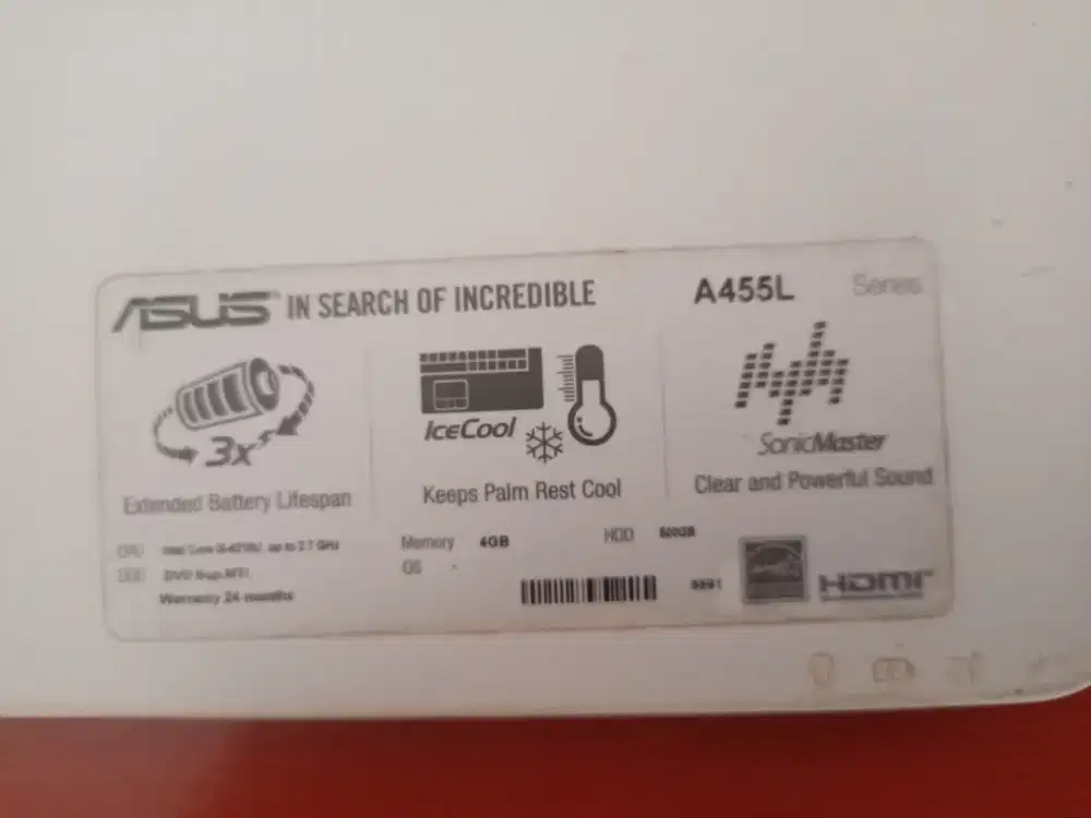 Laptop ASUS A455L i5 14 inch