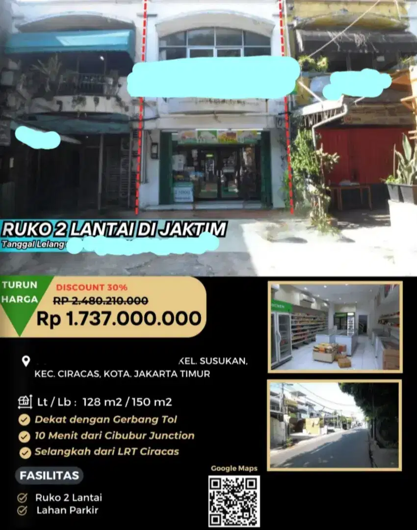 Dijual Ruko Ciracas
