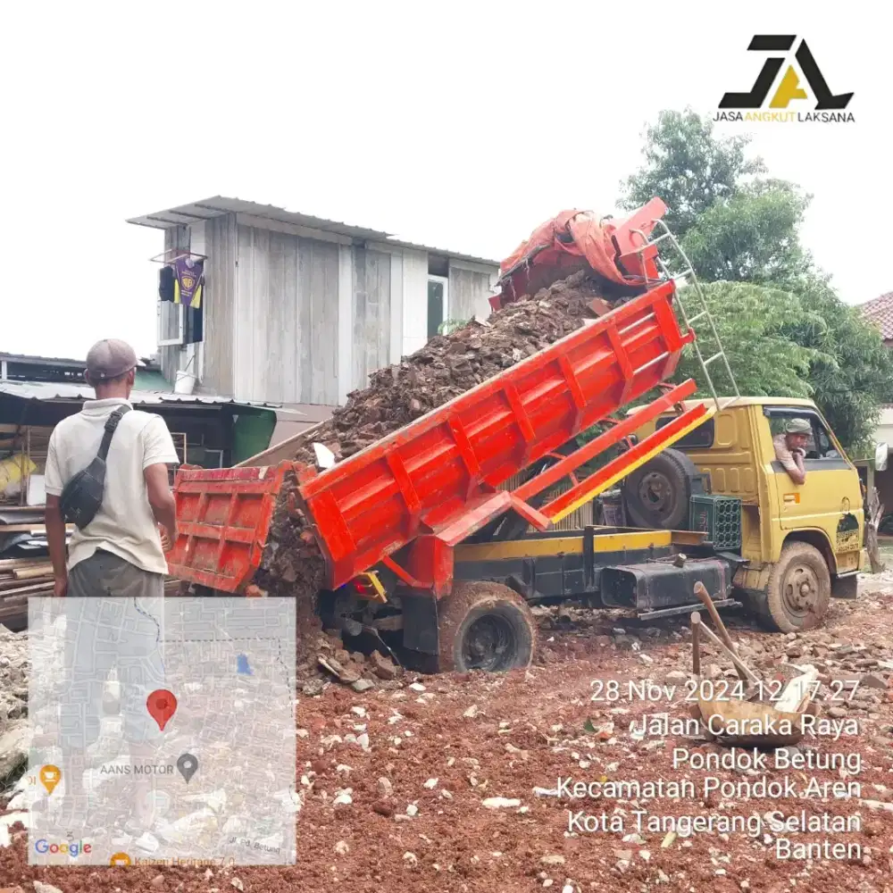 PUING/TANAH URUGAN DUM TRUK HIDROLIK