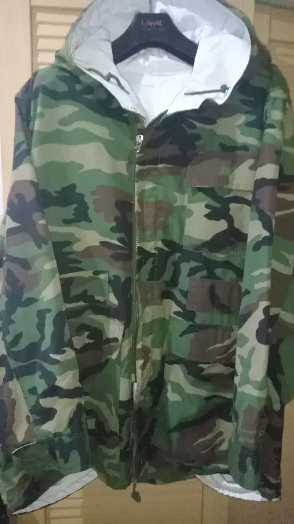 Jaket Army Double Look (White)