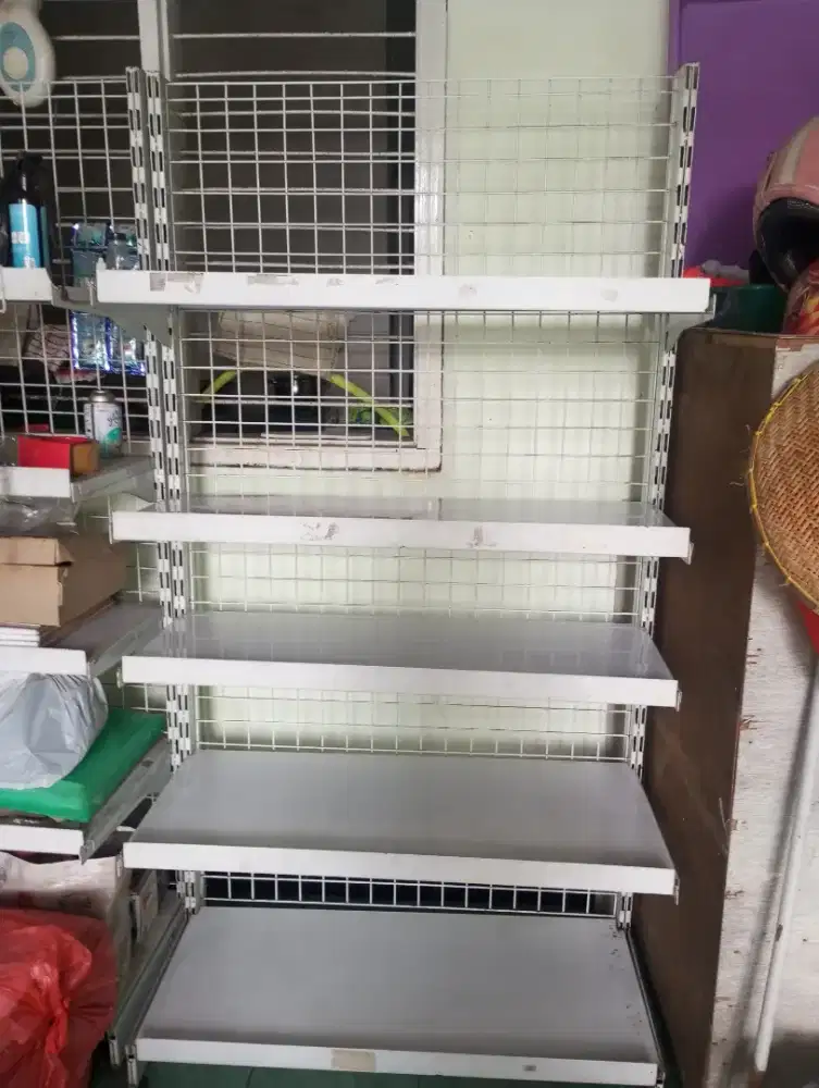 Jual Cepat rak gondola putih