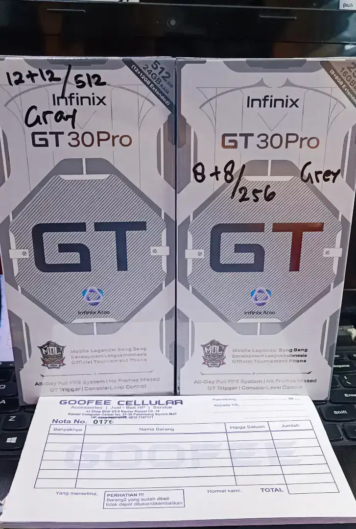 Infinix GT30 Pro 5G  8/256GB & 12/ 512GBResmi