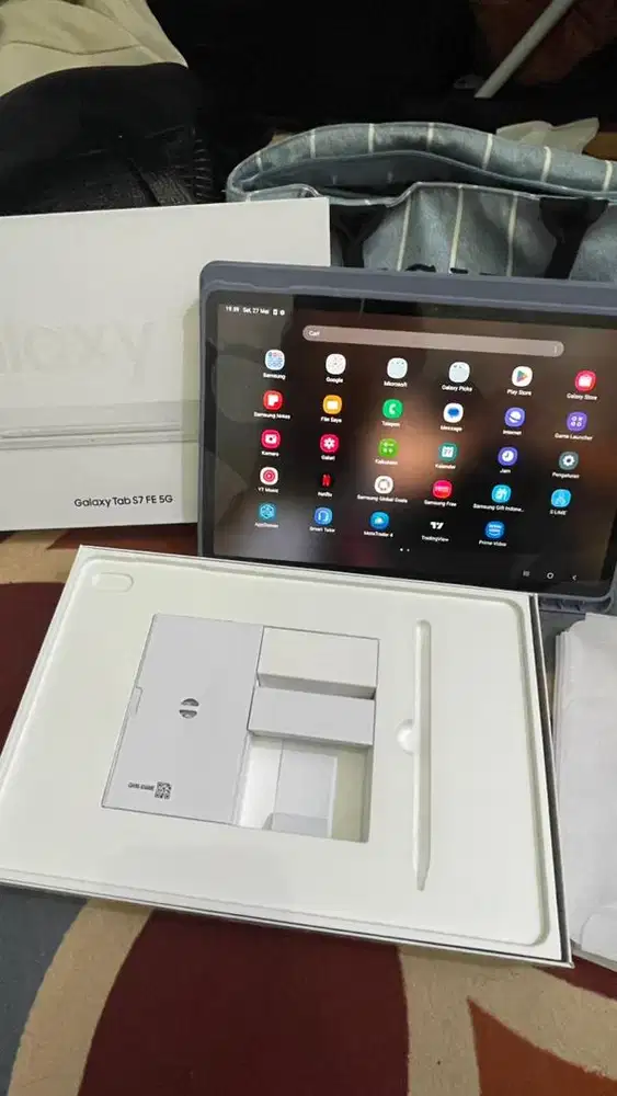 Samsung tab S7 FE 5G baru buka gak dipake