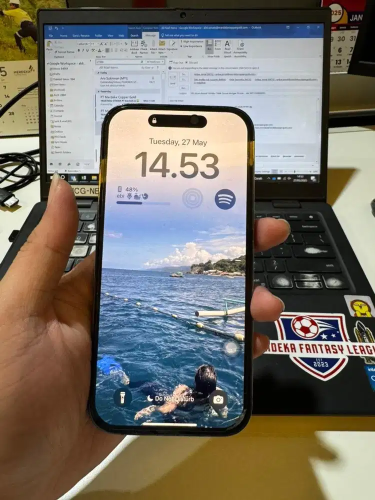 IPHONE 14 PRO 128 GB IBOX DEEP PURPLE MULUS