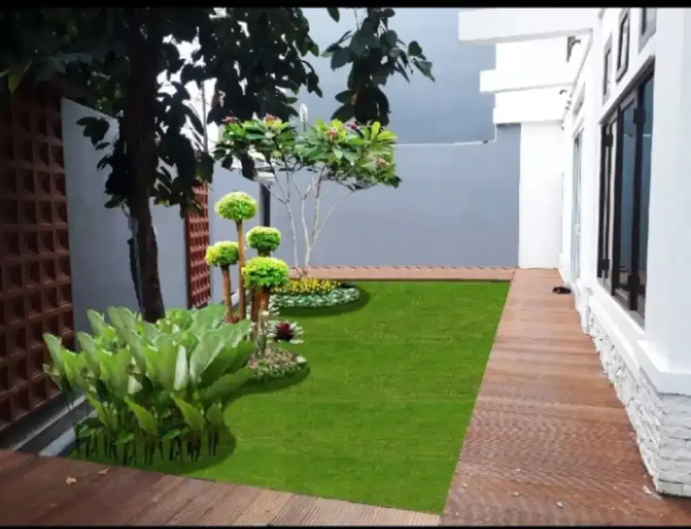 Taman depan rumah di bsd