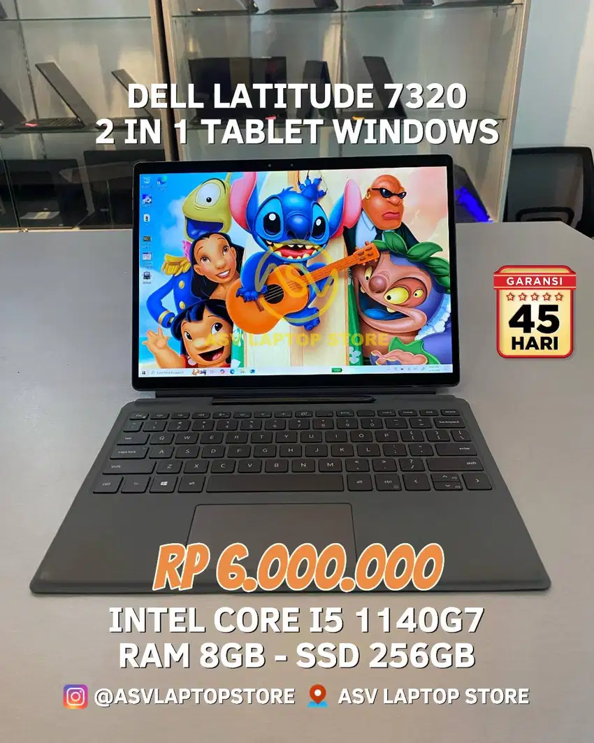 DELL LATITUDE 7320 I5 1140G7 LAPTOP TABLET 2 IN 1 TOUCHSCREEN TABLET
