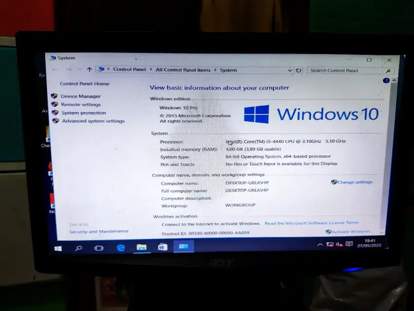 Cpu plus monitor i5