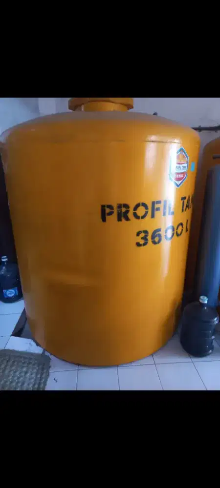 Jual tandon air merk Profil tank 3600 lt bekas air isi ulang 99 %