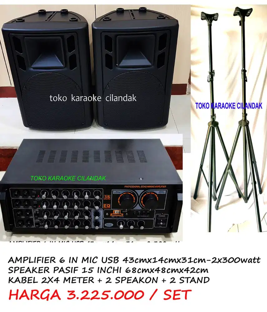 paket speaker 15in
