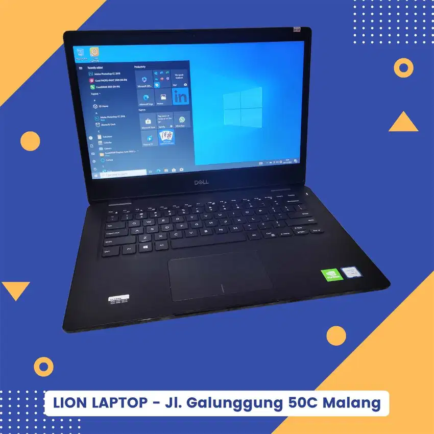 Gaming/Editing Double VGA Core i5 Gen 8 RAM 8GB SSD Dell Latitude 3400