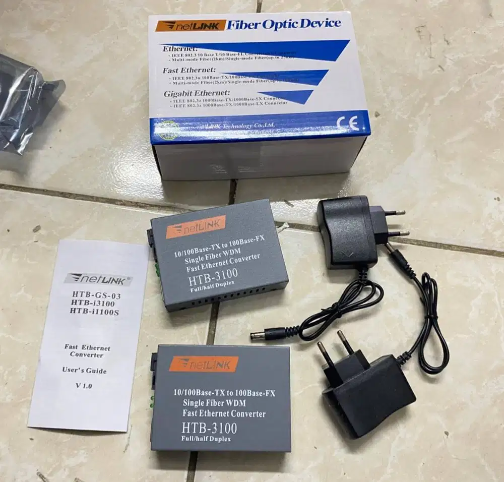 NetLink HTB3100 AB Media Converter Fiber Optic