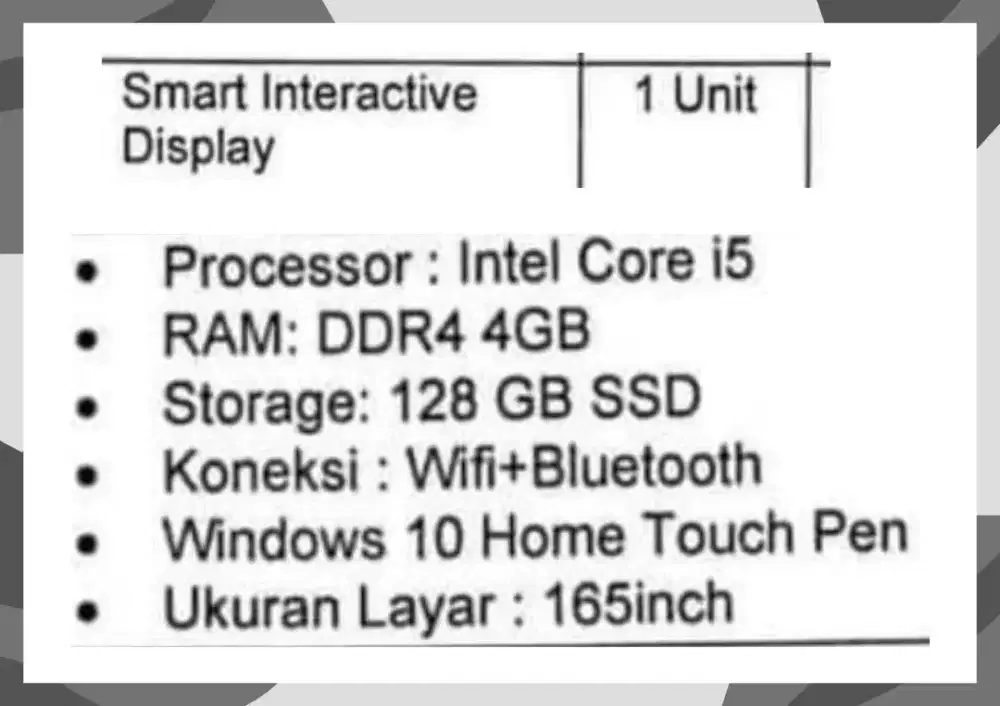White Board Digital Merk LUNATECH