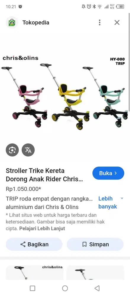 Trike Chris & Olins Stroller.