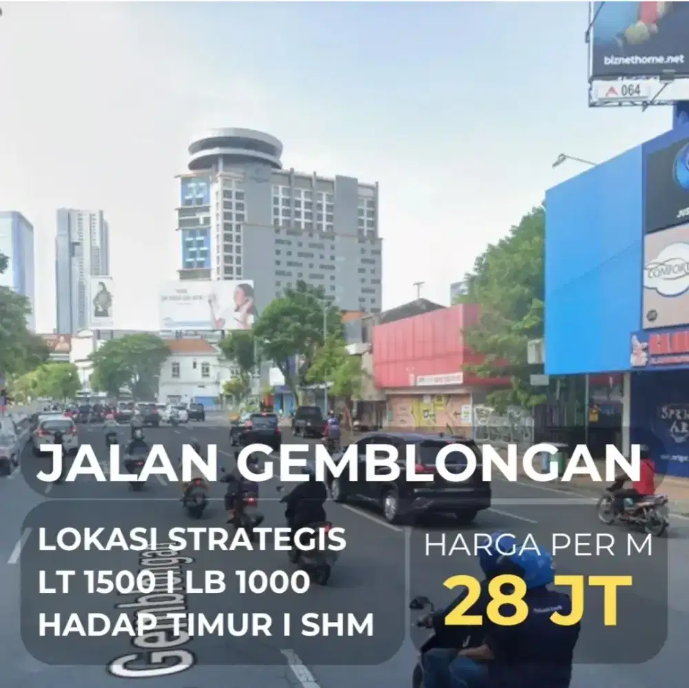 DIJUAL BANGUNAN HITUNG TANAH LOKASI STRATEGIS PUSAT SURABAYA SHM
